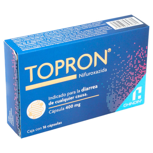 Topron 400Mg Con 16 Capsulas (Nifuroxazida) 2 - 7501088579615