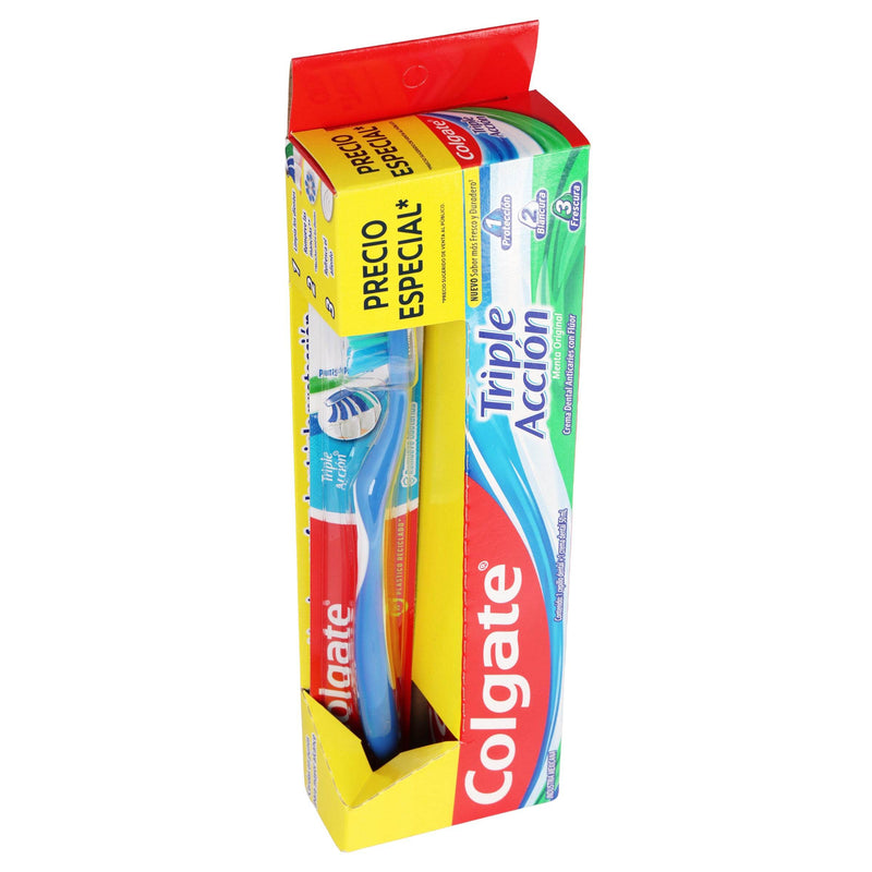 Cepillo Dental Colgate Triple Acción + Crema Dentral 50Ml - WeCare Pharma