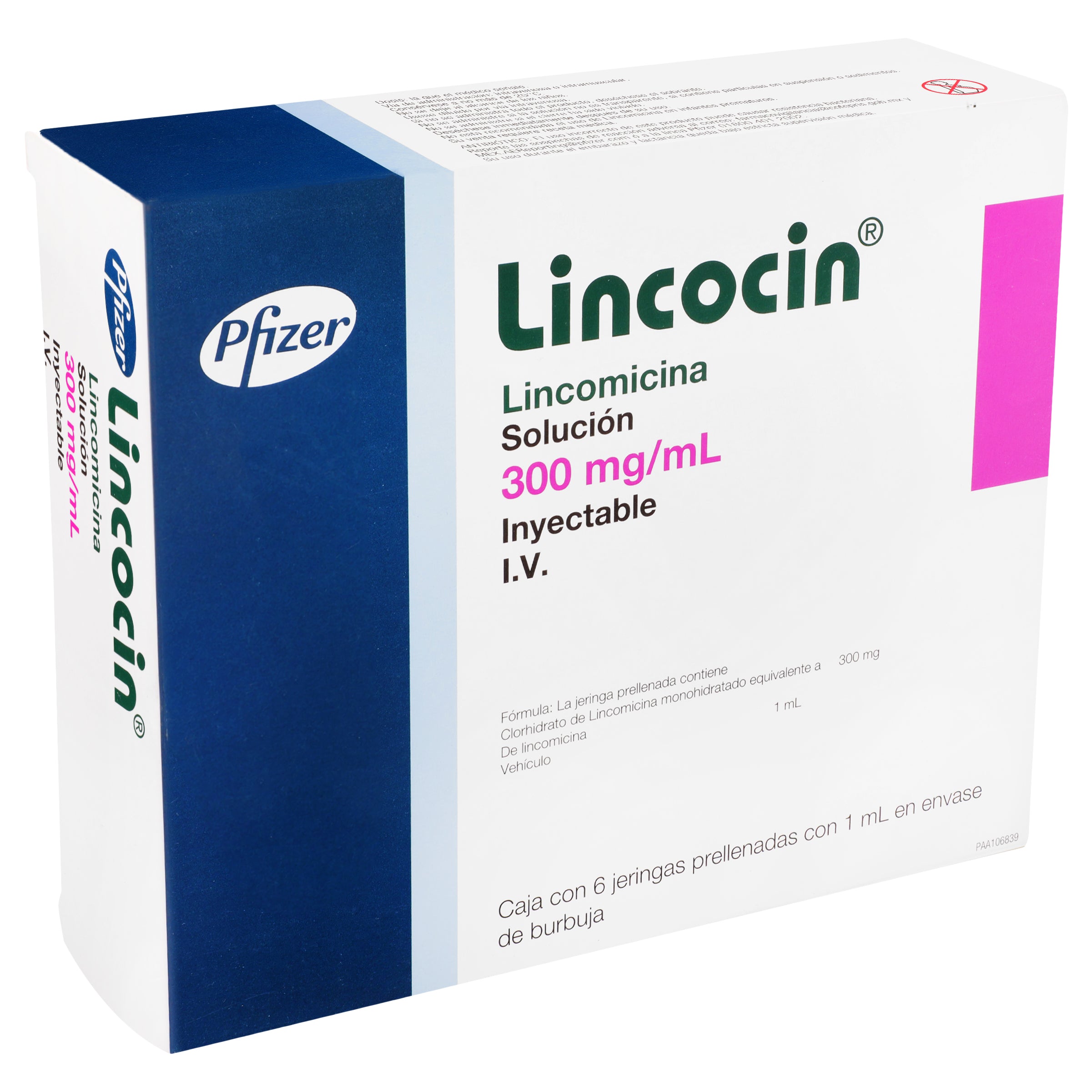 Lincocin Jeringa 300Mg/Ml Con 6 (Lincomicina) 3 - 300090555412