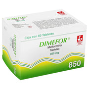 Dimefor 850Mg Con 60 Tabletas (Metformina) - WeCare Pharma