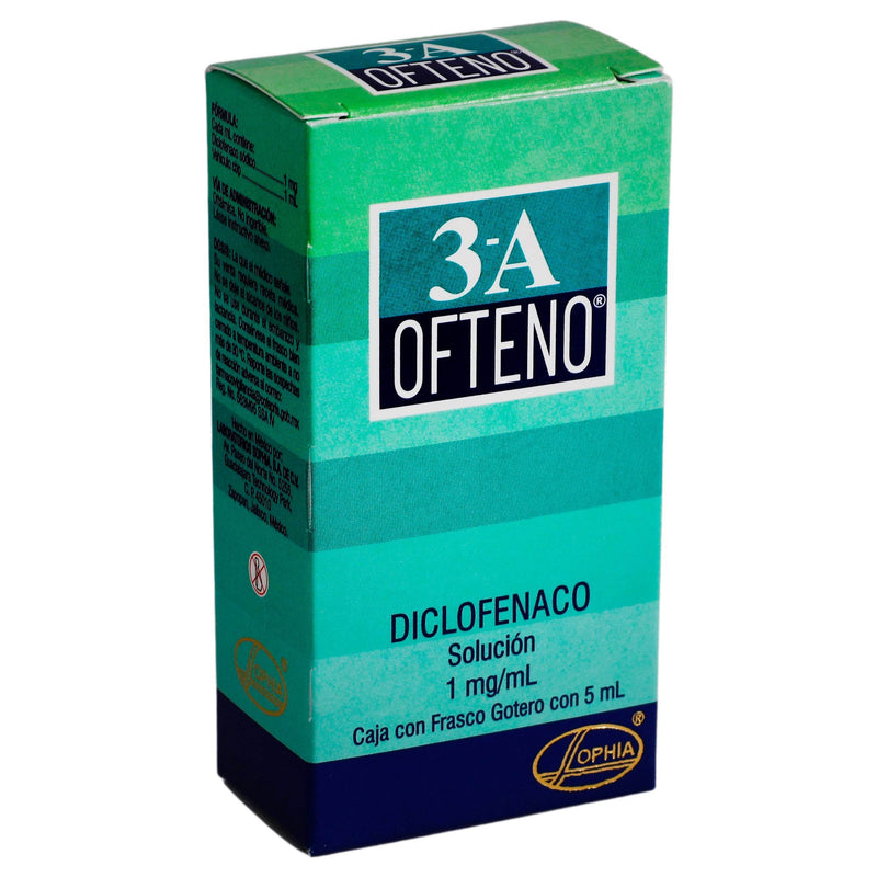 3A Ofteno Gotas 1Mg 5Ml (Diclofenaco) - WeCare Pharma