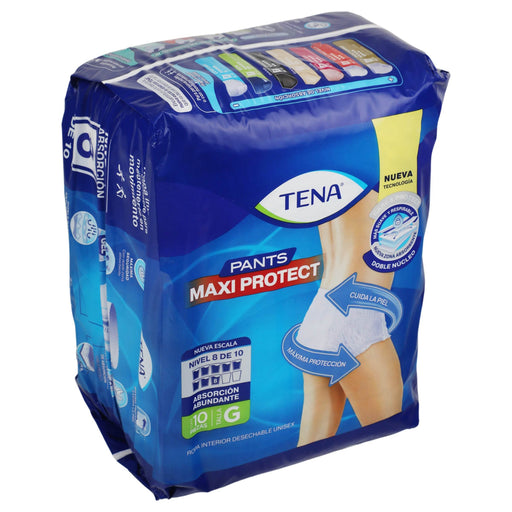 Pañal Tena Maxi Protect Grande Con 10 - WeCare Pharma
