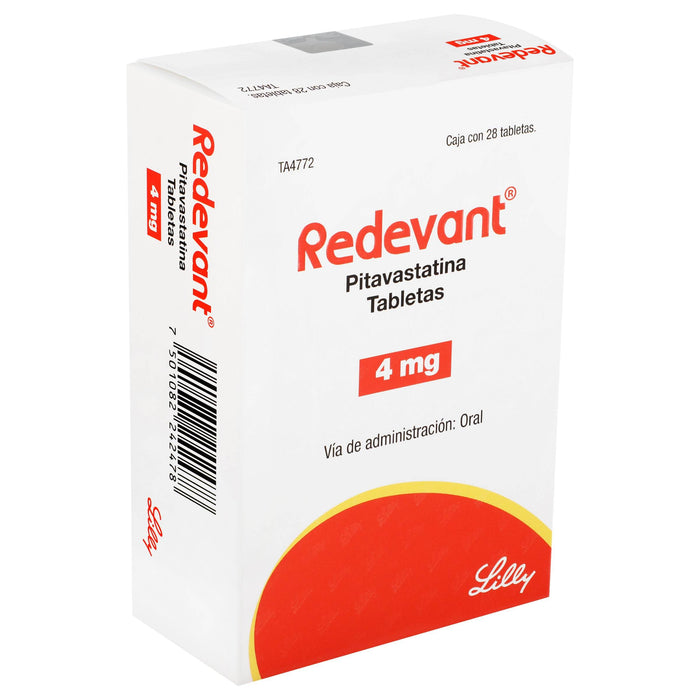 Redevant 4Mg Con 28 Tabletas (Pitavastatina) - WeCare Pharma
