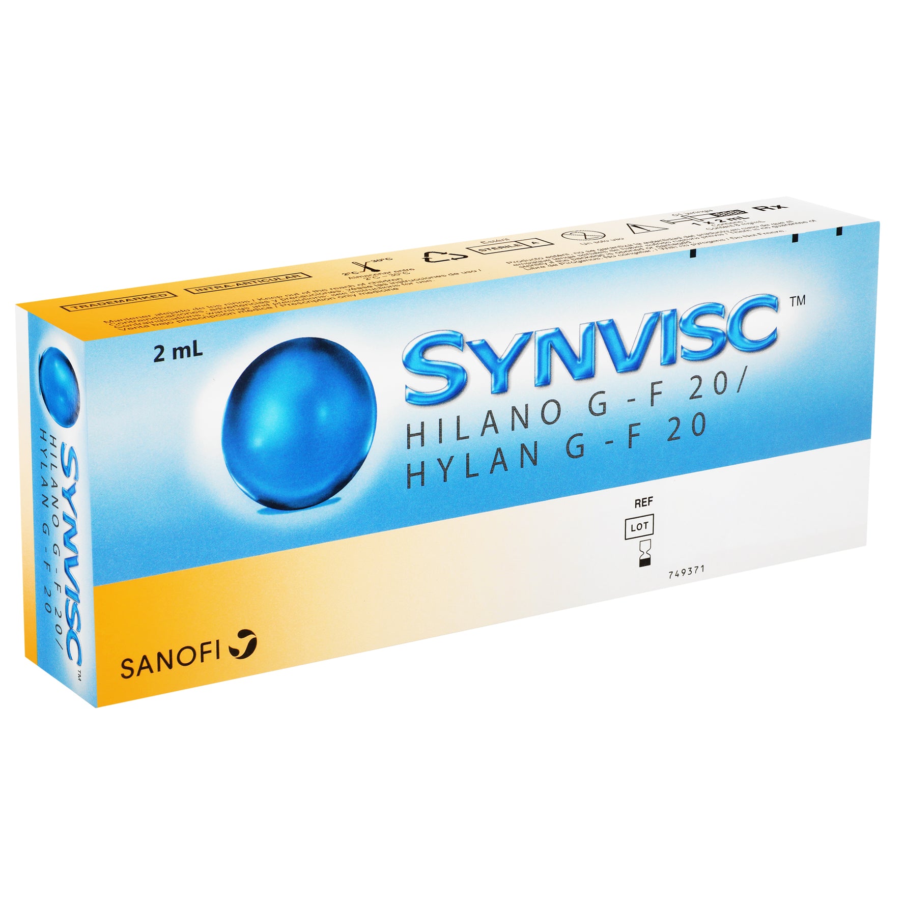 Synvisc Jeringa 8Mg/Ml 2Ml (Hilano G-F 20) 2 - 7502244510039