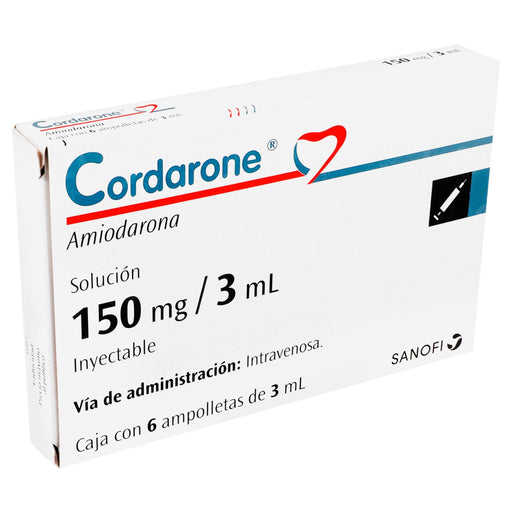 Cordarone 150Mg/3Ml Con 6 Ampulas (Amiodarona) - WeCare Pharma