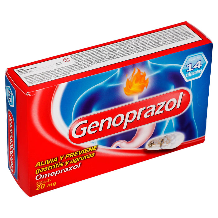 Genoprazol 20Mg Con 14 Capsulas (Omeprazol) - WeCare Pharma