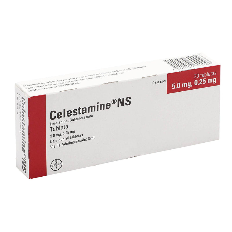 Celestamine Ns 5Mg/0.25Mg Con 20 Tabletas (Loratadina/Betametasona) - WeCare Pharma