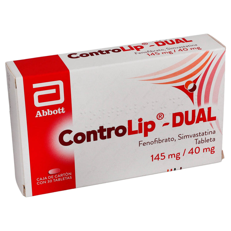 Controlip Dual 145Mg/40Mg Con 30 Tabletas (Fenobibrato/Simvastatina) - WeCare Pharma