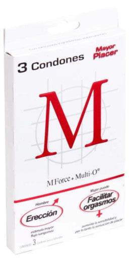 Condón M-Force Multi-O Con 3 - WeCare Pharma