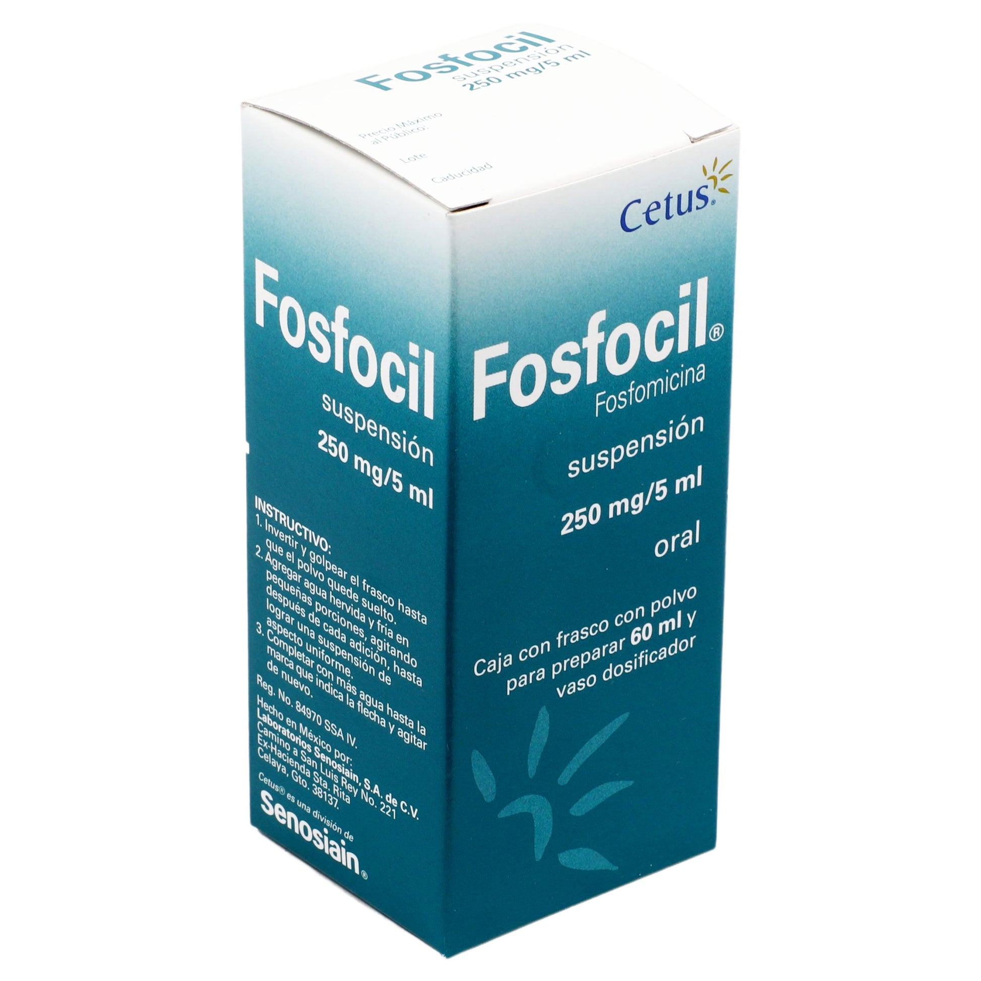 Fosfocil Suspensión 250Mg/5Ml 60Ml (Fosfomicina) 2 - 7501314701742