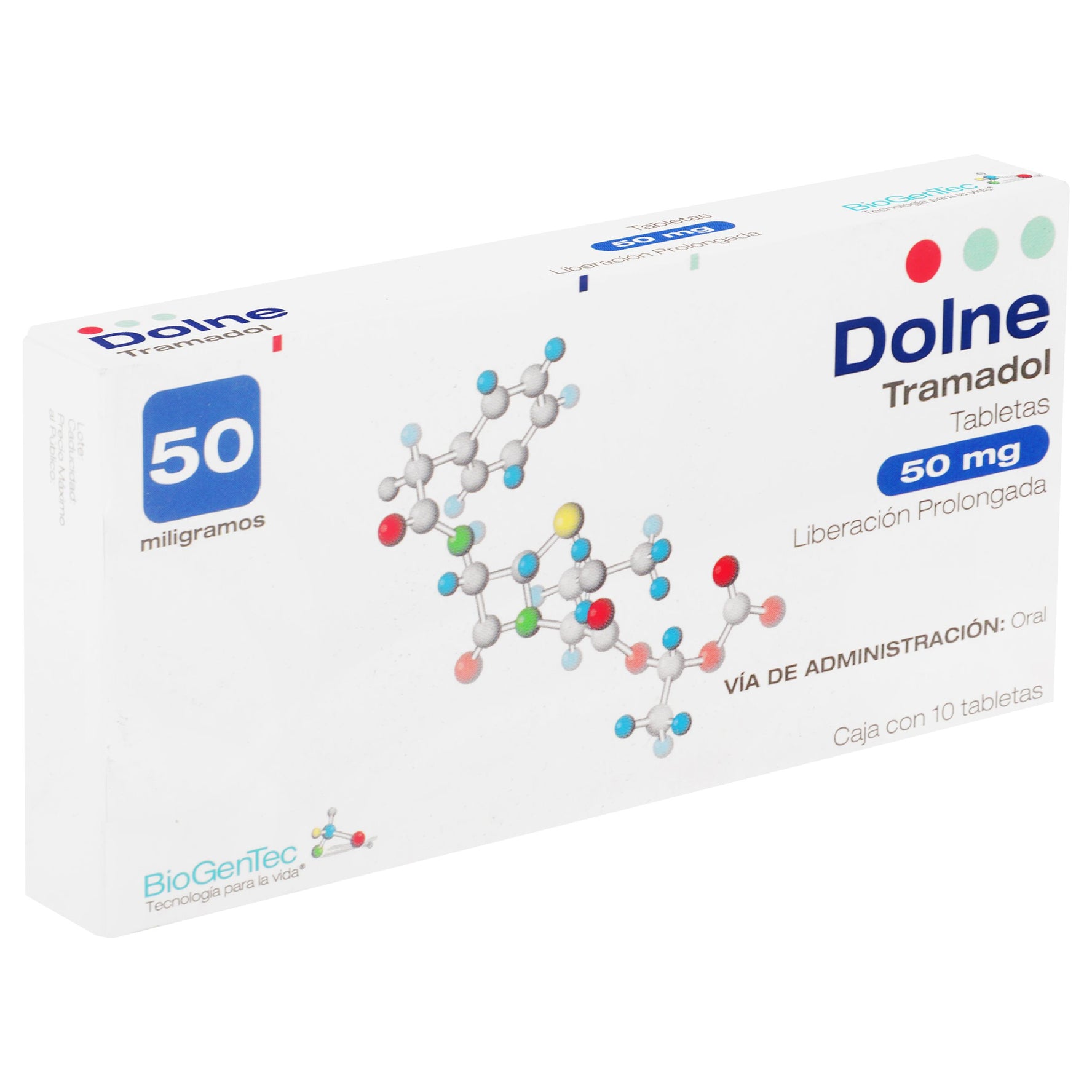 Dolne 50Mg Con 10 Tabletas (Tramadol) 2 - 7501384544522