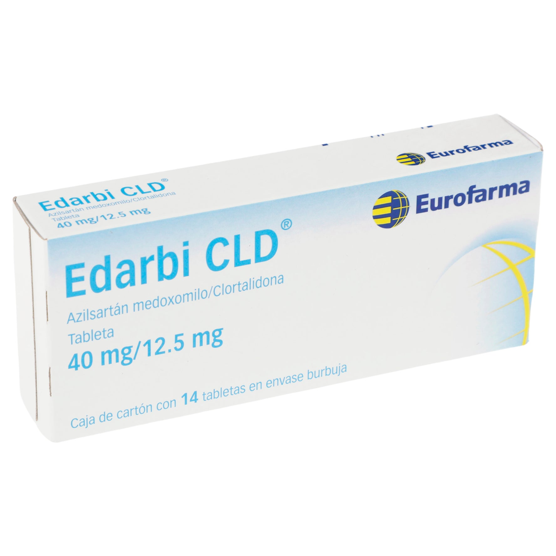 Edarbi Cld 40Mg/12.5Mg Con 14 Tabletas (Azilsartan Medoxomilo/Clortalidona) 2 - 7891317019662