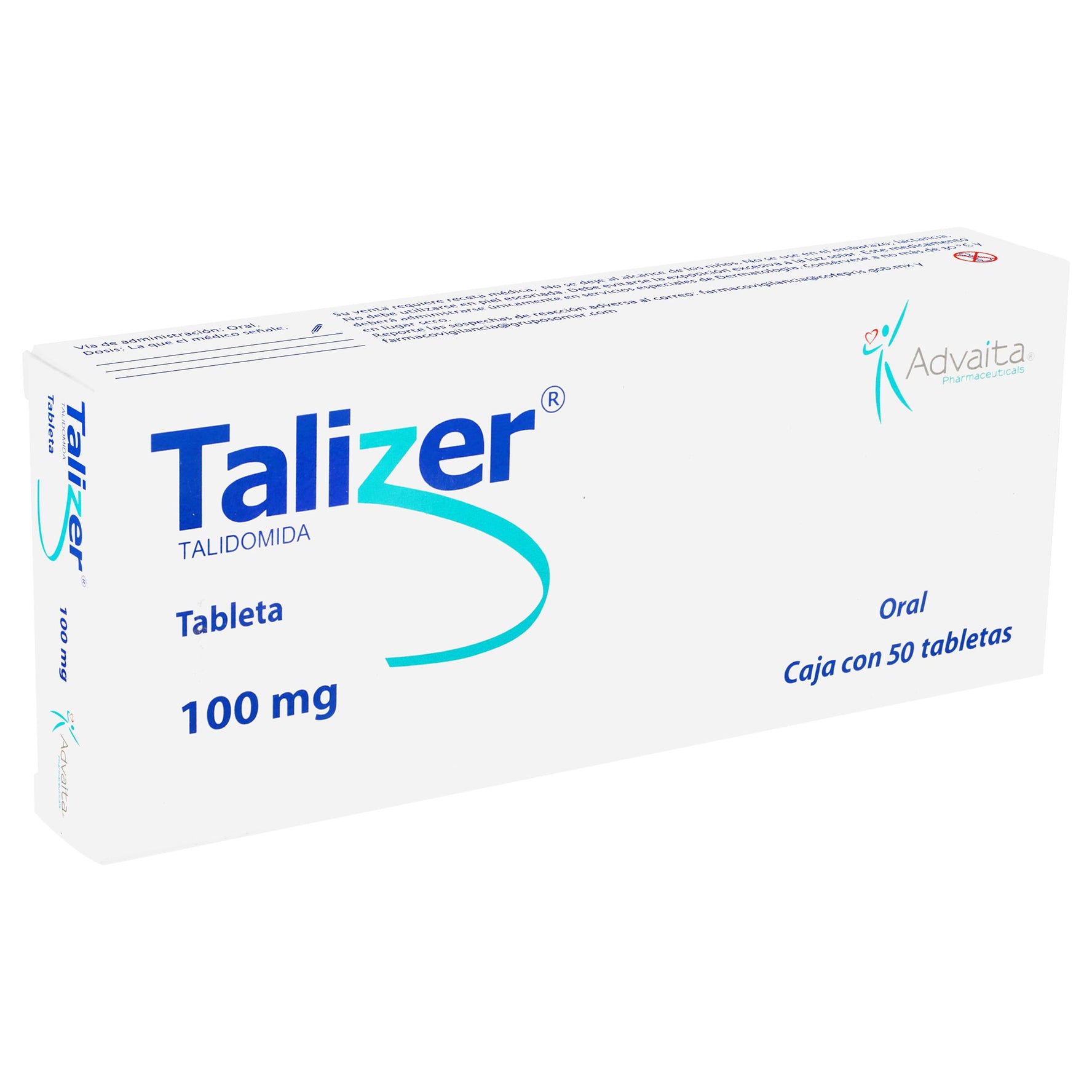 Talizer 100Mg Con 50 Tabletas (Talidomida) 2 - 7501258200868