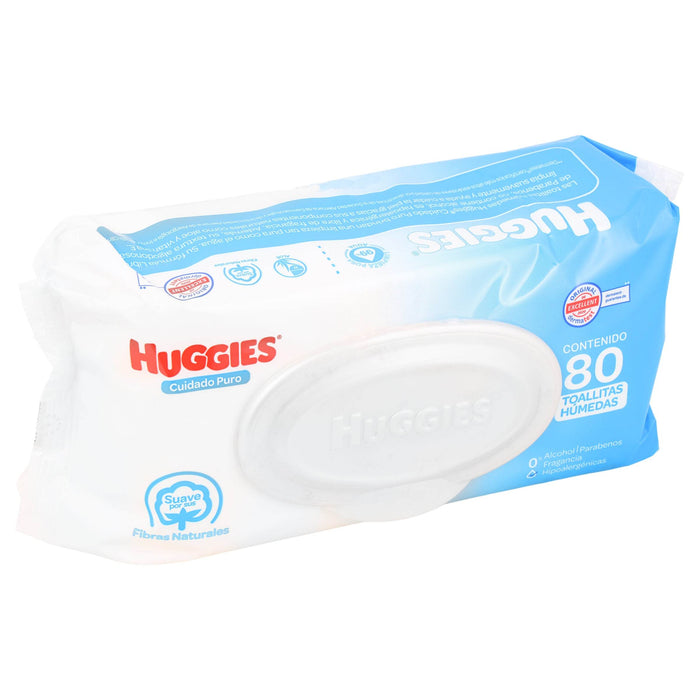 Toallitas Humedas Huggies Cuidado Puro Con 80 - WeCare Pharma