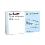 Co-Diovan 160Mg/12.5Mg Con 30 Tabletas (Valsartan/Hidroclorotiazida) - WeCare Pharma
