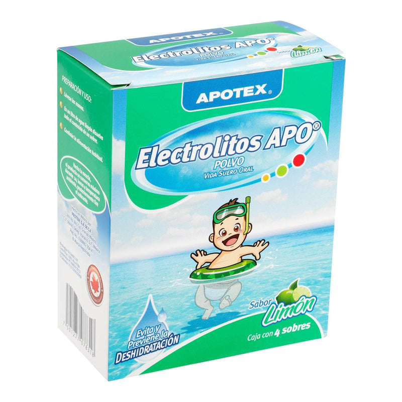 Electrolitos Apo Polvo 28.14G Con 4 Limon - WeCare Pharma