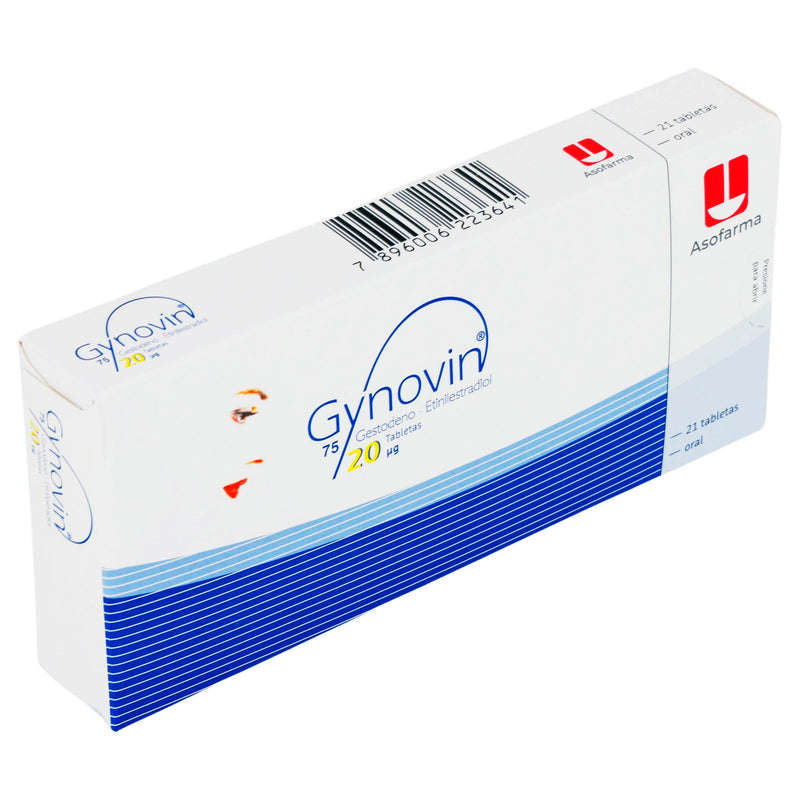 Gynovin (Gestodeno/Etinilestradiol) Tabletas 75Mcg/20Mcg Con 21 - WeCare Pharma