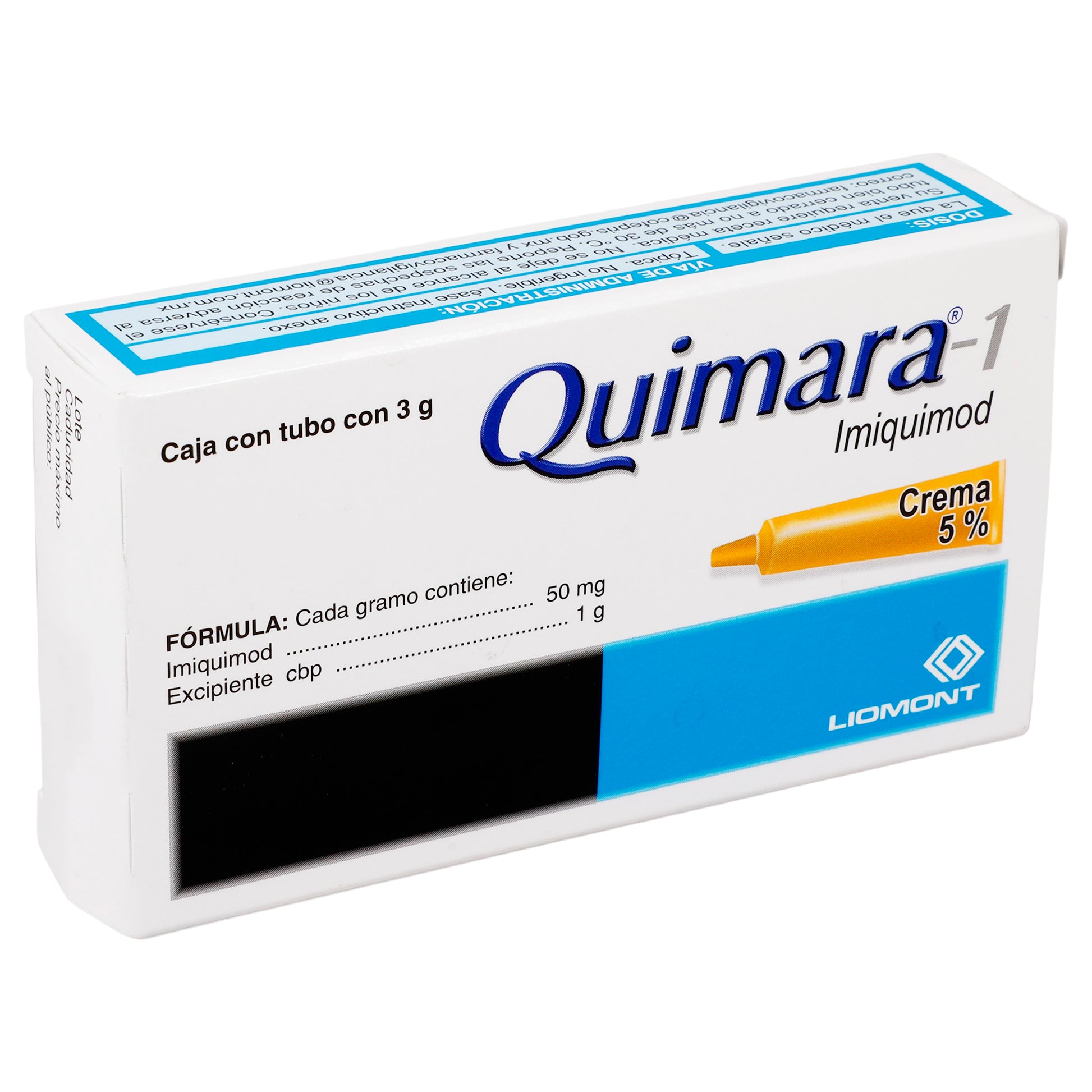 Quimara Crema 5% 3G (Imiquimod) 2 - 7501299335017