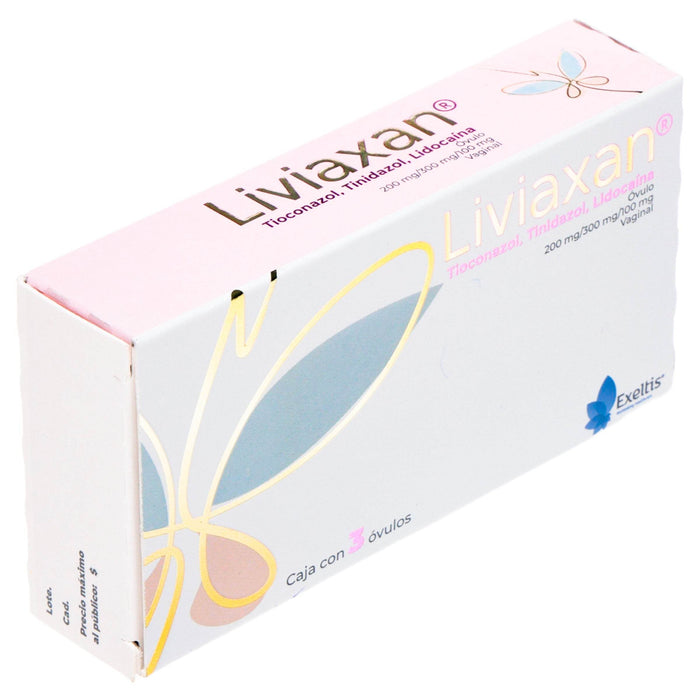 Liviaxan Ovulos 200Mg/300Mg/100Mg Con 3 (Tioconazol/Tinidazol/Lidocaina) - WeCare Pharma