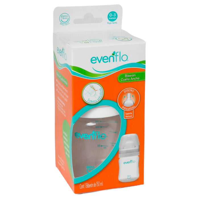 Biberon Cuello Ancho 5Oz Evenflo - WeCare Pharma