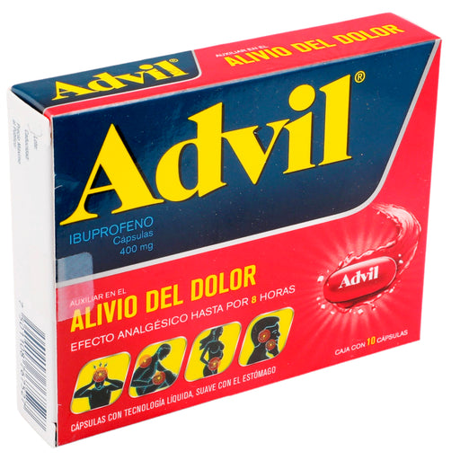 Advil Max 400Mg Con 10 Capsulas (Ibuprofeno) 2 - 7501108767527