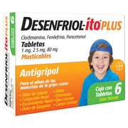 Desenfriol-Itto Plus Nja (Clorfenamina/Fenilefrina/Paracetamol) Tabletas Mast Con 6 - WeCare Pharma