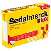 Sedalmerck Max 650Mg/65Mg Con 24 Tabletas (Paracetamol/Cafeina) - WeCare Pharma