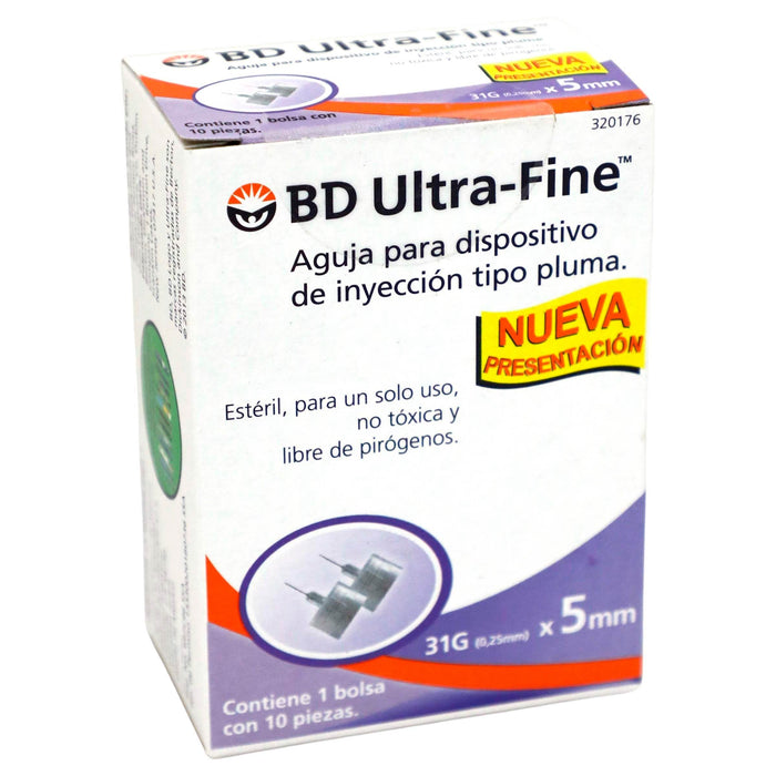 Aguja Para Pluma Bd 31Gx5Mm Con 10 - WeCare Pharma