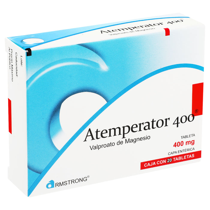 Atemperator 400Mg Con 20 Tabletas (Valproato De Magnesio) 2 - 7501089800053