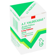 A.F. Valdecasas 5Mg Con 50 Tabletas (Acido Folico) - WeCare Pharma