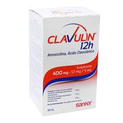 Clavulin 12H Suspensión 400Mg/57Mg/5Ml 50Ml (Amoxicilina/Acido Clavulanico) - WeCare Pharma