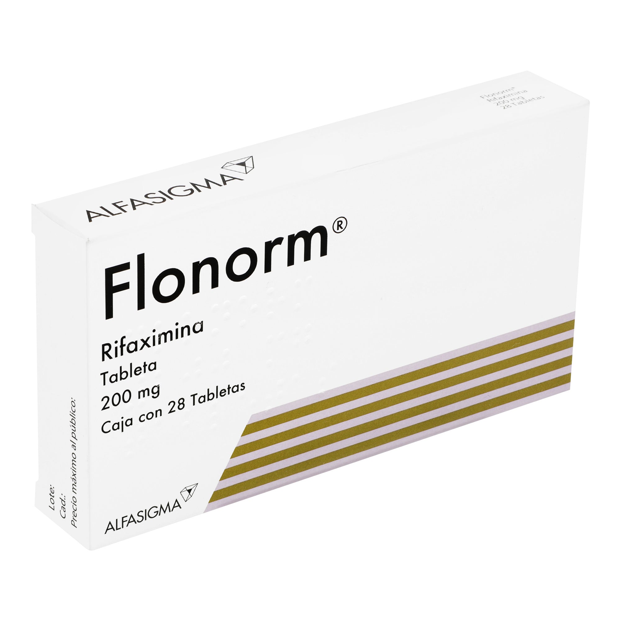 Flonorm 200Mg Con 28 Tabletas (Rifaximina) 2 - 8020030053106