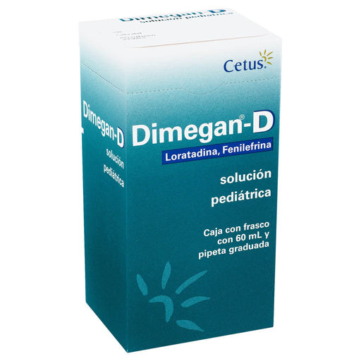Dimegan-D Solución 0.05G/0.2G/100Ml 60Ml (Loratadina/Fenilefrina) - WeCare Pharma