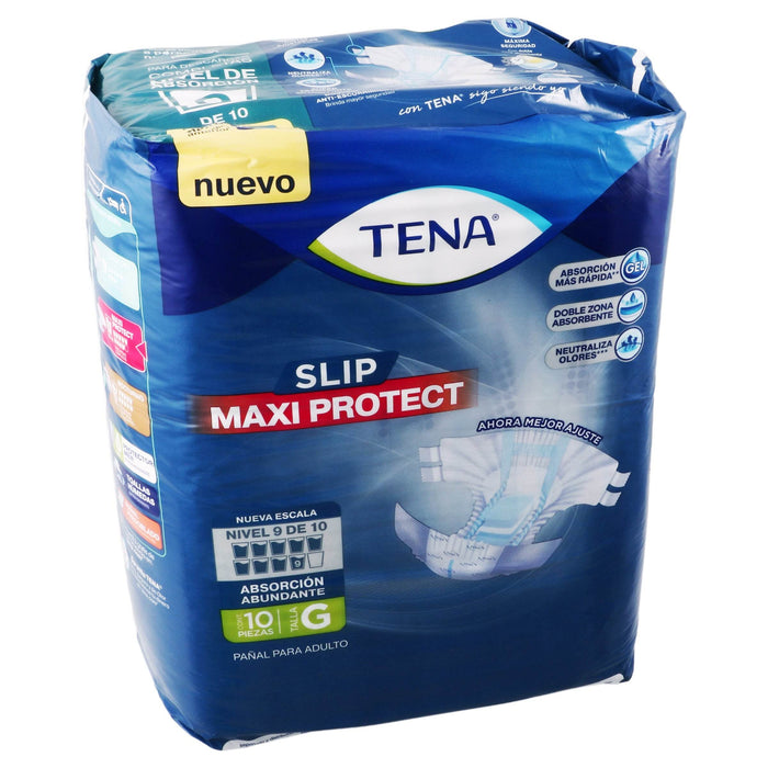 Pañal Adulto Tena Slip Maxi Protect G Con 10 - WeCare Pharma