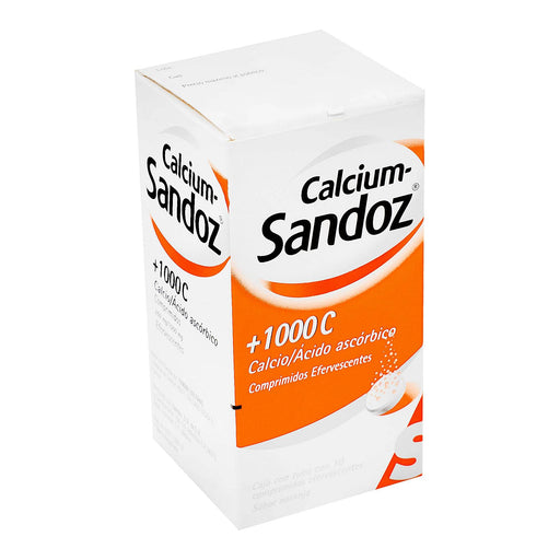 Calcium Sandoz +1000 Con 10 Comprimidos (Calcio/Ácido Ascórbico) - WeCare Pharma