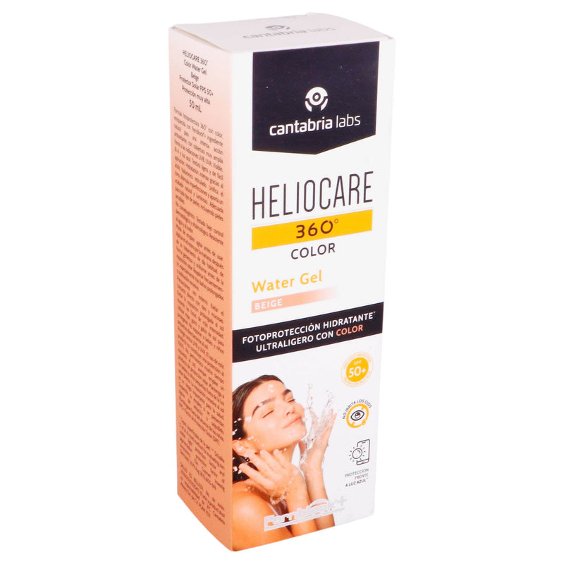 Cantabria Heliocare 360 Water Gel Color Beige Fps50 50Ml - WeCare Pharma