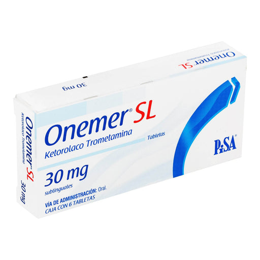 Onemer Sl 30Mg Con 6 Tabletas (Ketorolaco) - WeCare Pharma