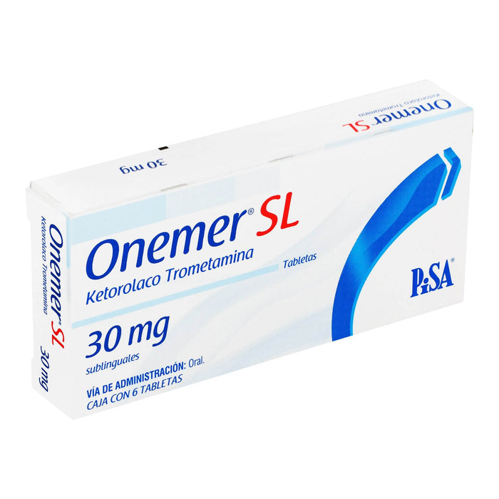 Onemer Sl 30Mg Con 6 Tabletas (Ketorolaco) - WeCare Pharma