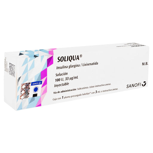 Soliqua (Insulina Glargina/Lixisenatida) Pluma 100Ml/33Mcg Con 1 - WeCare Pharma