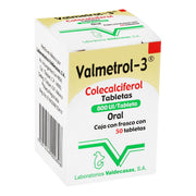 Valmetrol-3 800Unid Con 50 Tabletas (Colecalciferol) - WeCare Pharma