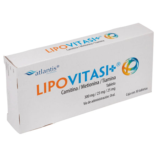 Lipovitasi Oral 300/25/25 Mg Con 30 Tabletas (Carnitina/Metionina/Tiamina) - WeCare Pharma