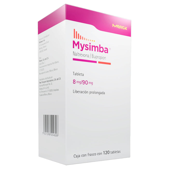Mysimba (Naltrexona/Bupropion) Tabletas 8Mg/90Mg Con 120 - WeCare Pharma