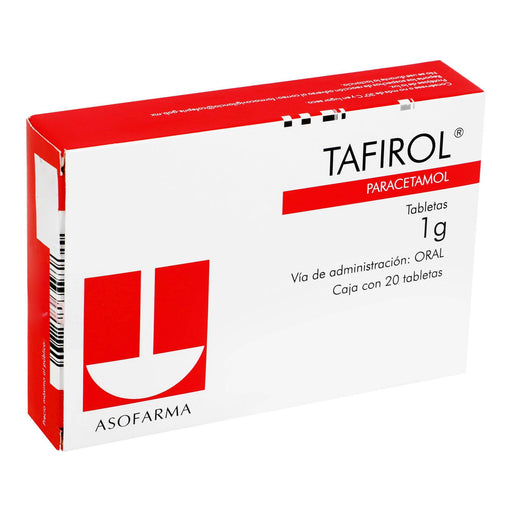 Tafirol 1G Con 20 Tabletas (Paracetamol) - WeCare Pharma
