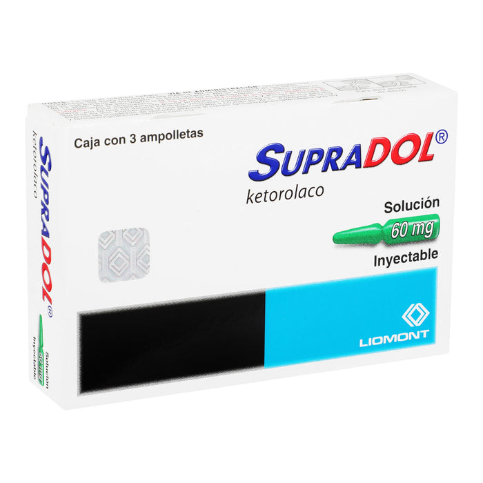 Supradol 60Mg Con 3 Ampulas (Ketorolaco) 2 - 7501299302354