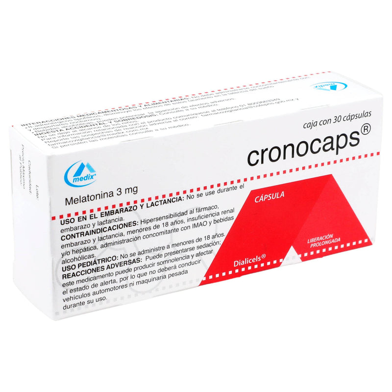 Cronocaps 3Mg Con 30 Capsulas (Melatonina) - WeCare Pharma