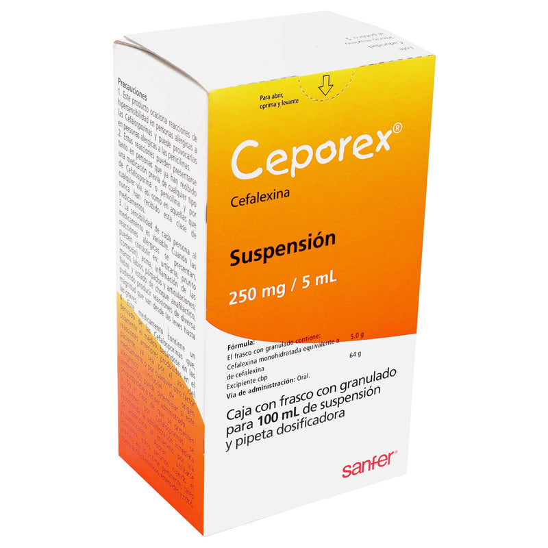 Ceporex Suspensión 250Mg 100Ml (Cefalexina) - WeCare Pharma