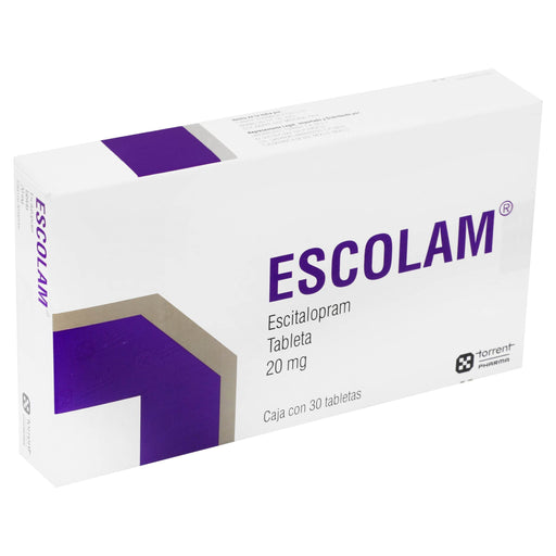 Escolam 20Mg Con 30 Tabletas (Escitalopram) - WeCare Pharma