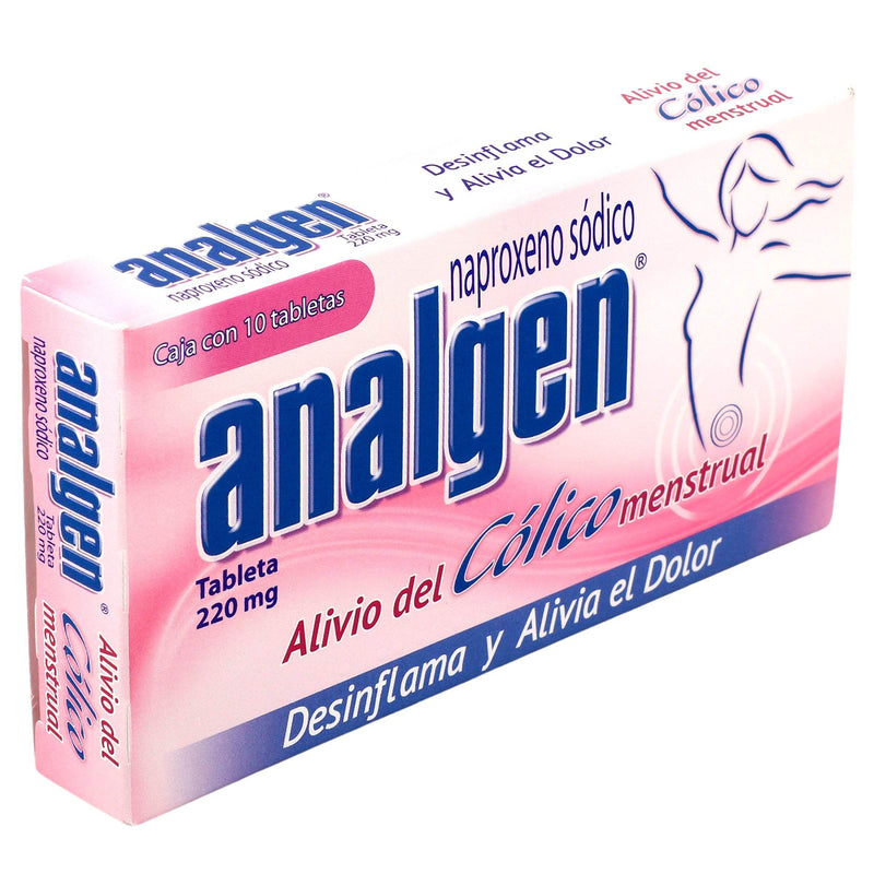 Analgen Colico 220Mg Con 10 Tabletas (Naproxeno Sodico) - WeCare Pharma