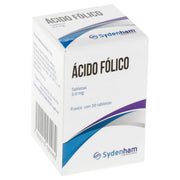 Acido Folico 5Mg Con 20 Tabletas - WeCare Pharma