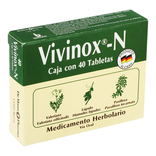 Vivinox-N Grageas Con 40 (Valeriana/Lupulo/Pasiflora) - WeCare Pharma